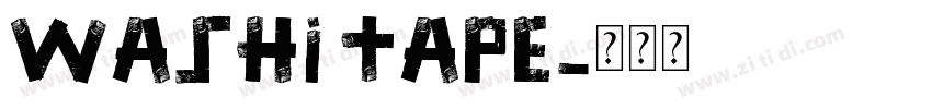 Washi Tape字体转换